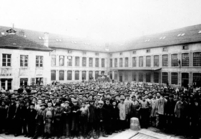 1910 : Rassemblement des ouvriers des forges de Méziré et Grandvillars